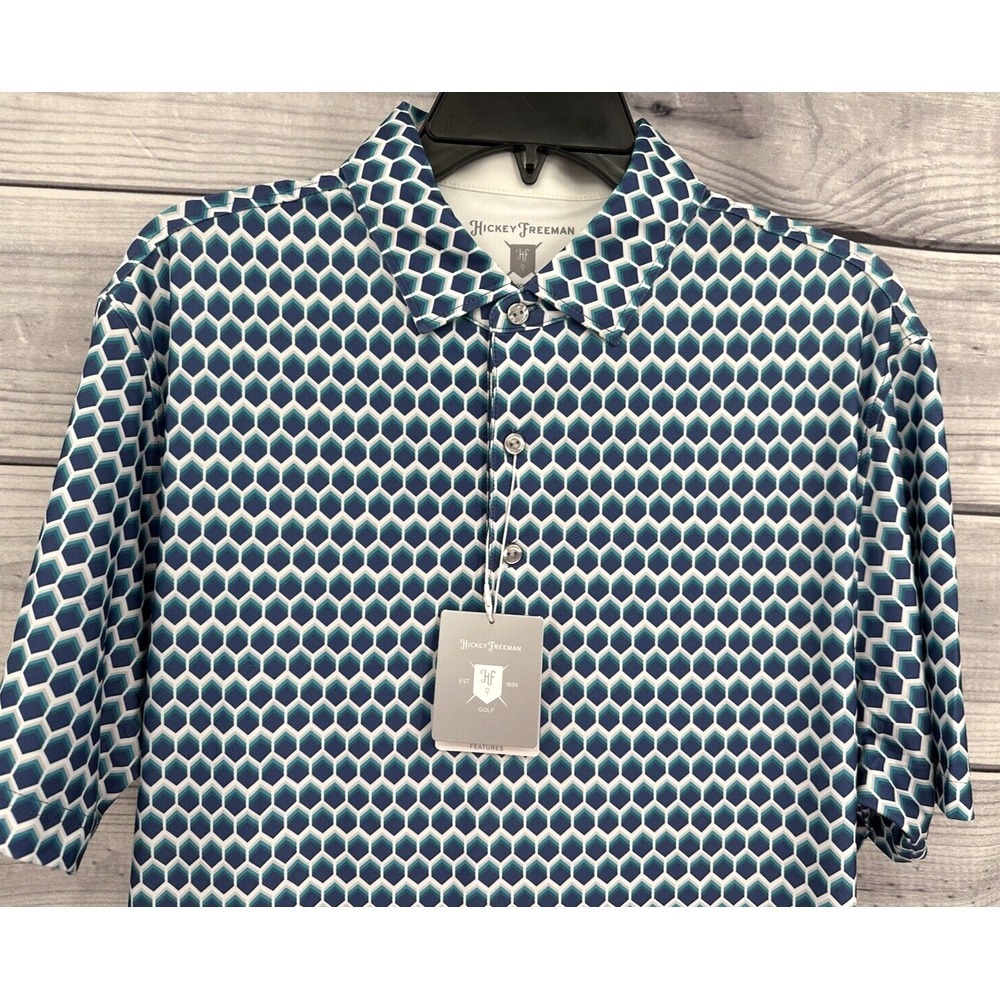 HICKEY‎ FREEMAN WICKING STRETCH PERFORMANCE GOLF POLO SHIRT Men's SMALL